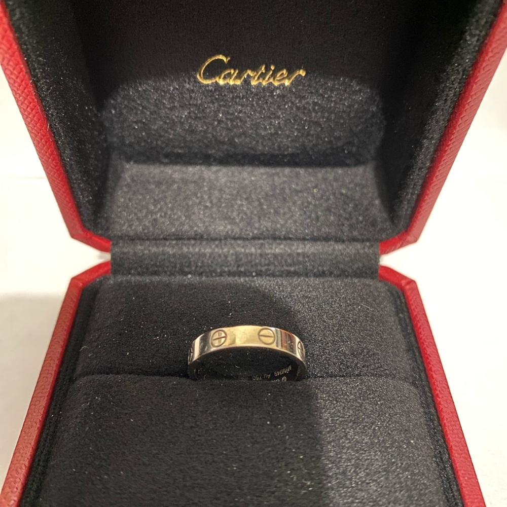 18K white gold Cartier LOVE wedding band